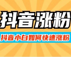 别找了，抖音运营涨粉逻辑全在这里了